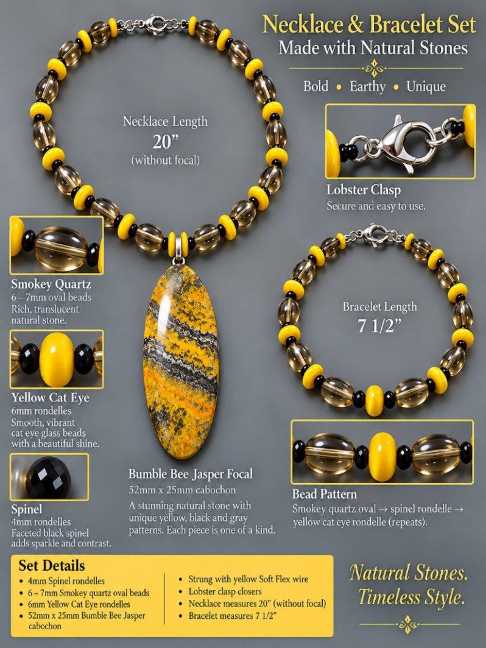 Jasper and Quartz Set - Picture 7 of 7